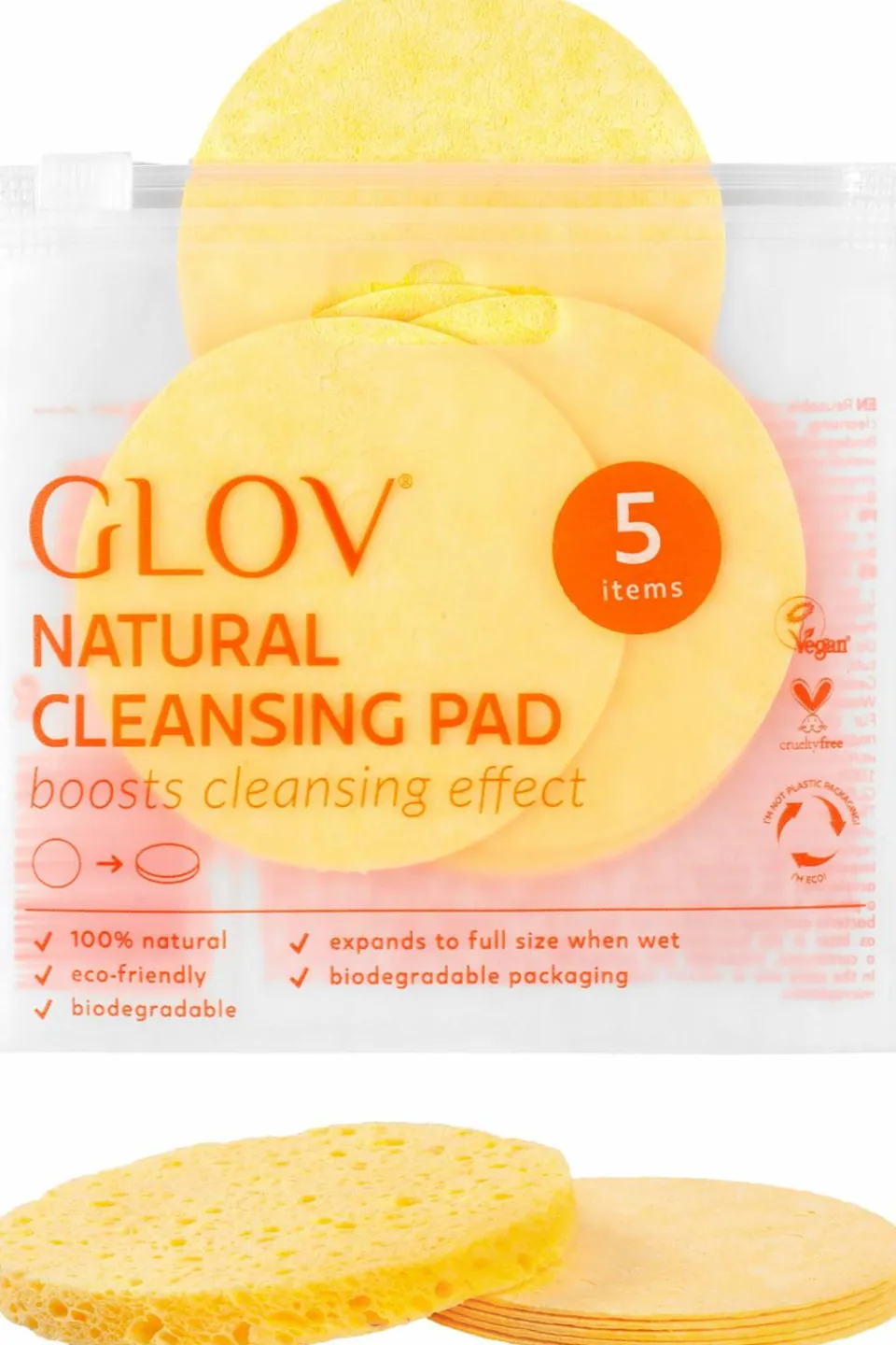 Best GLOV 5 éponges narurelles nettoyantes