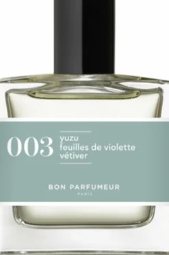 Bon Parfumeur Paris 003 Yuzu feuille de violette vétiver Eau de Cologne