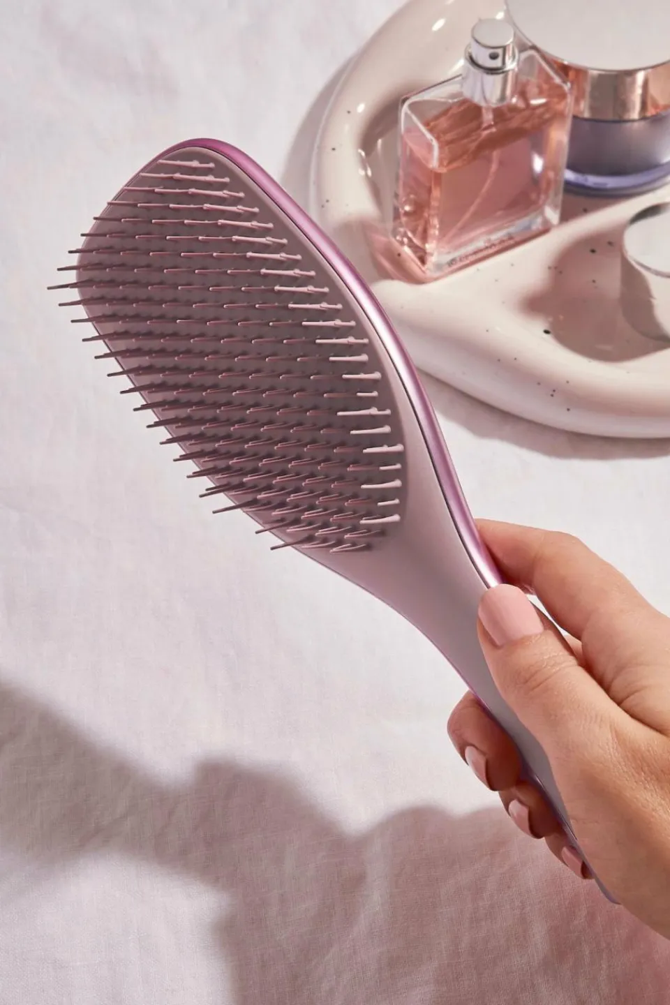 New Tangle Teezer Brosse à cheveux chrome mauve copper
