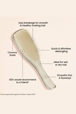 Discount Tangle Teezer Brosse à cheveux chrome neo gold