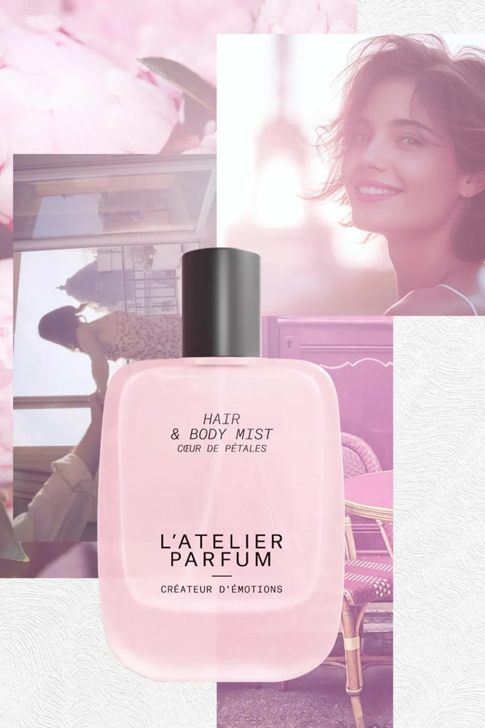 L’ATELIER PARFUM Brume cheveux & corps Coeur de pétales