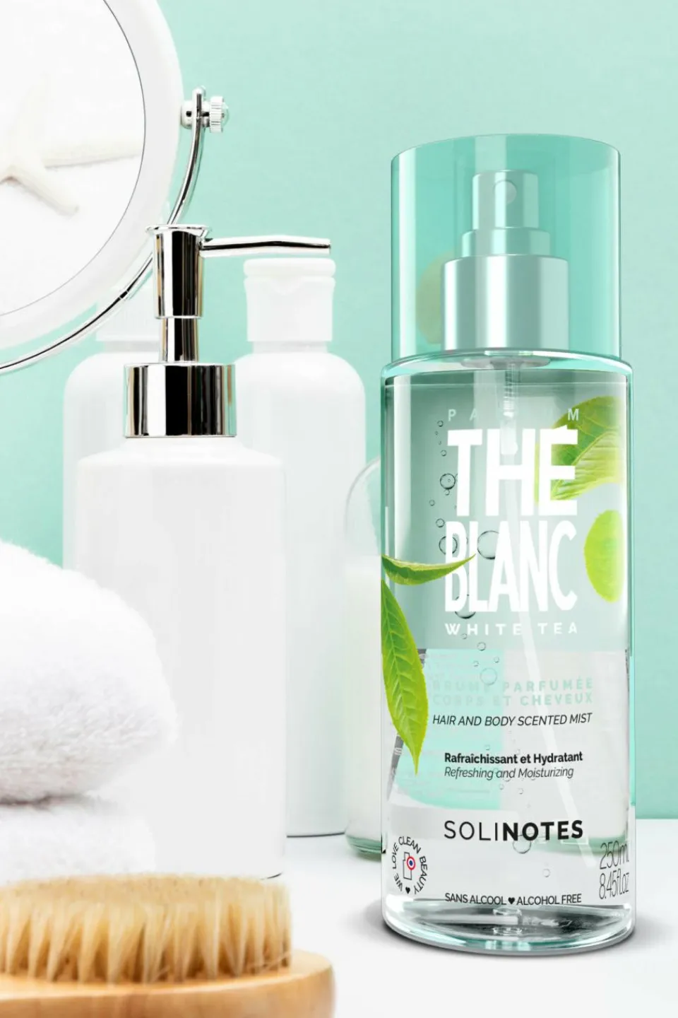 Hot Solinotes Brume parfumée corps & cheveux Thé blanc