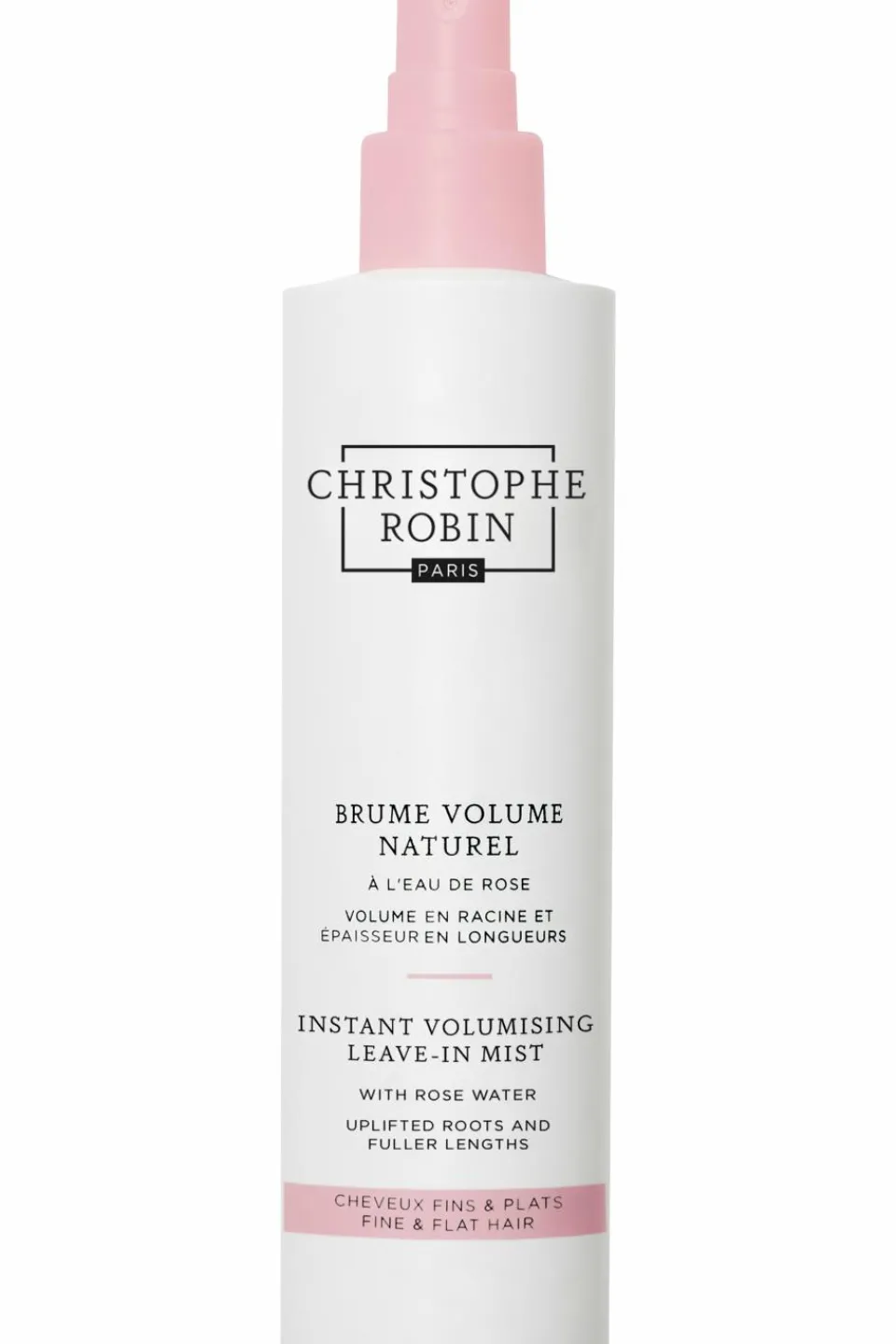 New Christophe Robin Brume volumisante instantanée à l’eau de rose