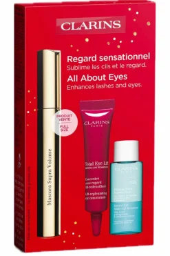 Discount Clarins Coffret Mascara Supra Volume et démaquillant + Contour des yeux offert