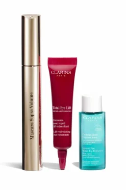 Discount Clarins Coffret Mascara Supra Volume et démaquillant + Contour des yeux offert