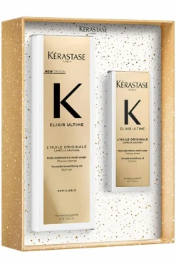 Discount Kérastase Coffret routine huile pour cheveux secs à très secs Elixir Ultime