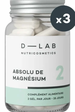 Clearance D-LAB Nutricosmetics Compléments alimentaires coup de boost & anti-stress Absolu de Magnésium