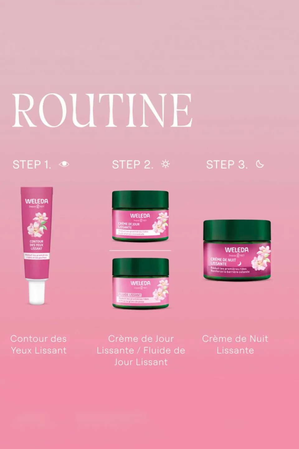 Clearance Weleda Crème de jour lissante rose musquée & thé blanc