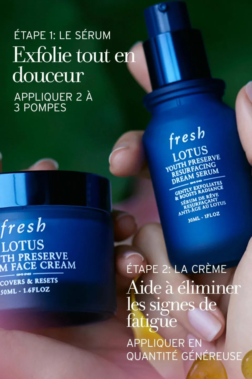 Clearance Fresh Crème de nuit au lotus et à la vitamine E