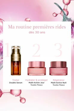New Clarins Crème lissante Multi-Active Nuit tous types de peaux
