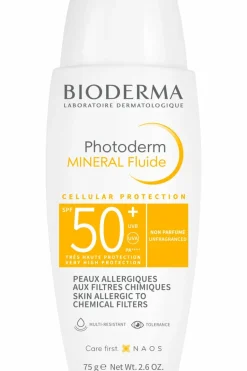 Hot Bioderma Crème solaire peaux allergiques Photoderm Minéral Fluide SPF50+