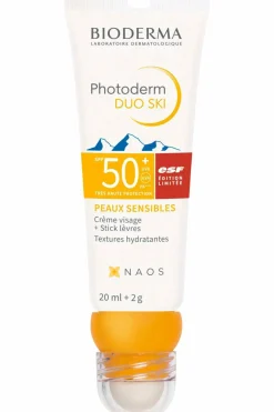Bioderma Crème visage et stick lèvres 2en1 SPF50+ Photoderm Duo Ski