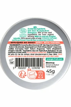 Discount Energie Fruit Déodorant crème pêche blanche certifié bio