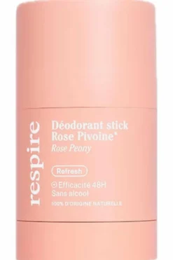 Online Respire Déodorant en stick solide Rose Pivoine rechargeable