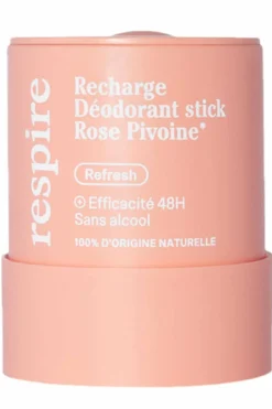Online Respire Déodorant en stick solide Rose Pivoine rechargeable