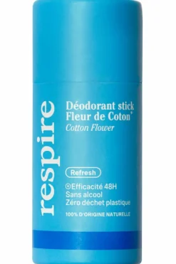 Discount Respire Déodorant naturel solide en stick Fleur de Coton