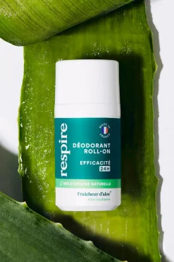 Outlet Respire Déodorant roll-on Fraîcheur d’aloe rechargeable