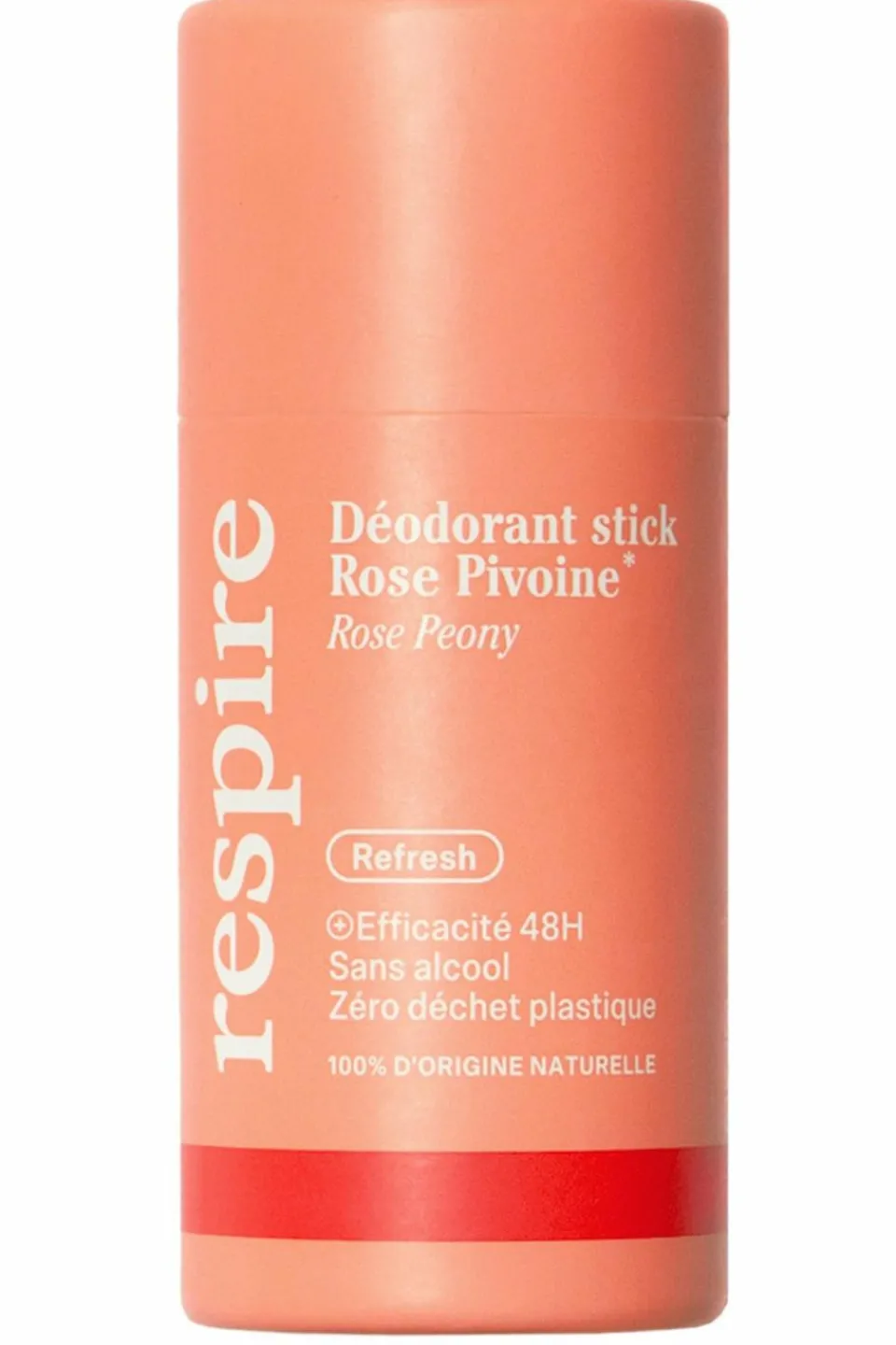 Respire Déodorant stick en carton Rose Pivoine