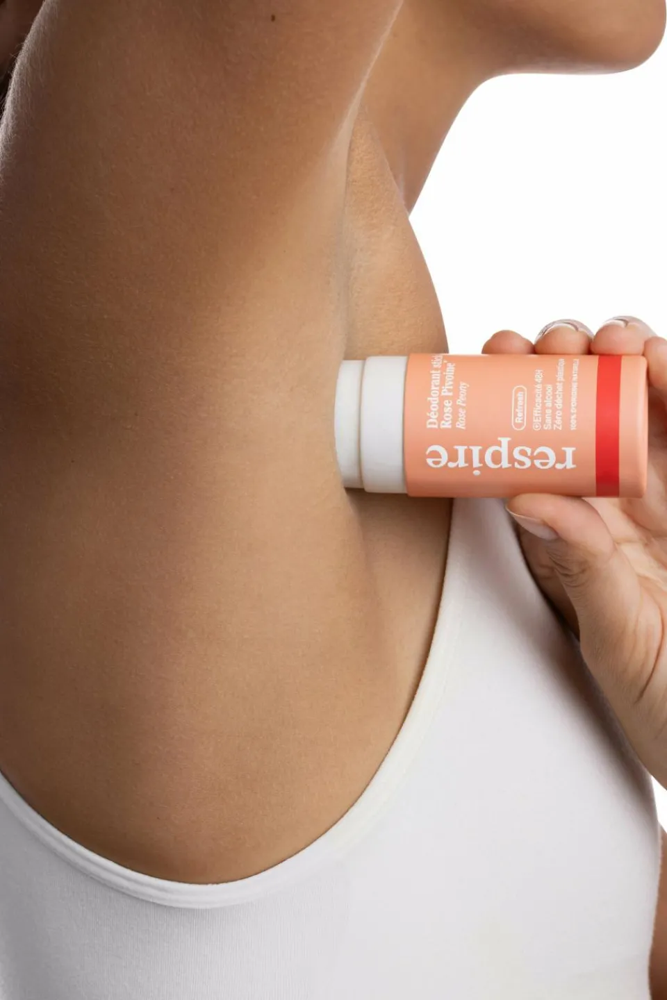 Respire Déodorant stick en carton Rose Pivoine
