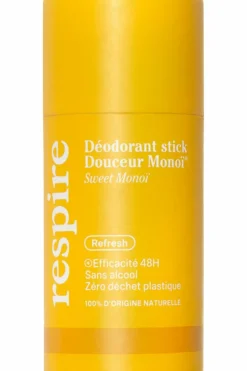 New Respire Déodorant stick en carton Douceur Monoï