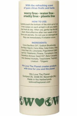 Clearance WE LOVE THE PLANET Déodorant stick Fresh Citrus