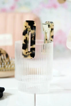 New Bachca Duo de barrettes Ecaille