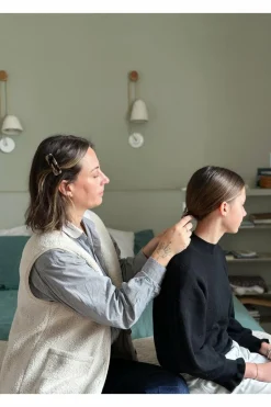 New Bachca Duo de barrettes Ecaille