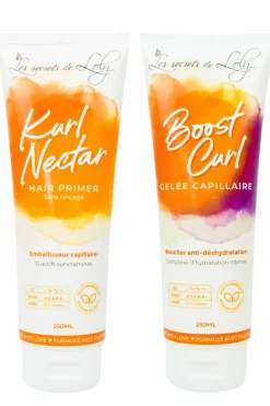 Hot Les Secrets de Loly Duo de soins sans rinçage pour cheveux secs et bouclés