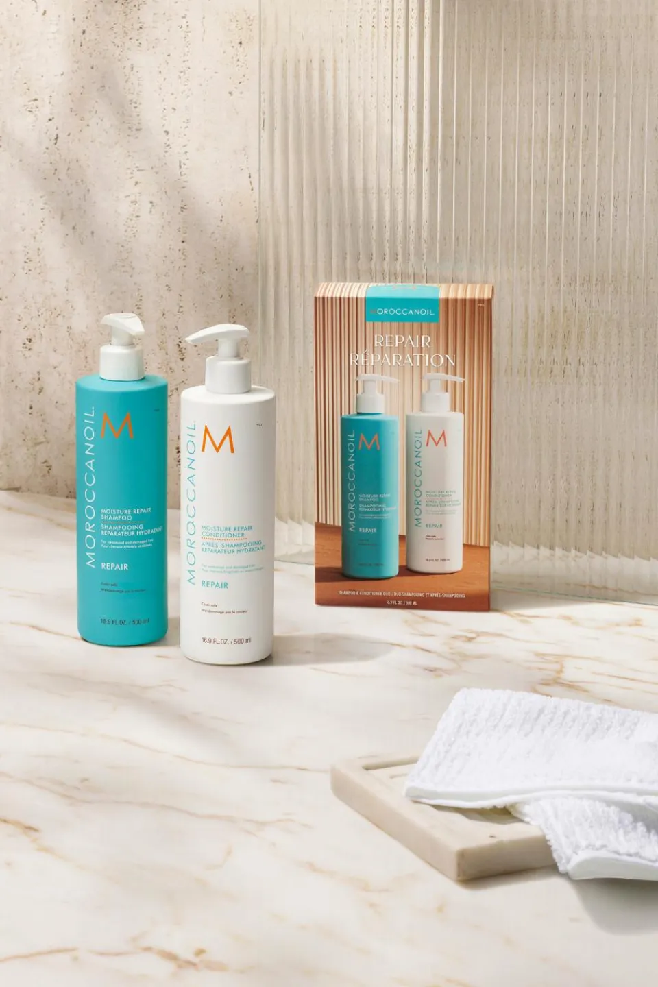 New Moroccanoil Duo shampoing & après-shampoing Réparation