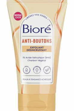 Sale Bioré Exfoliant désincrustant anti-boutons au charbon + acide salicylique