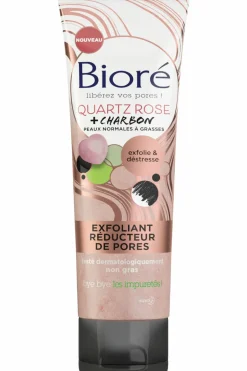 Best Bioré Exfoliant réducteur de pores quartz rose et charbon