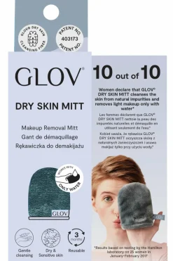 Hot GLOV Gant démaquillant ultra doux pour peaux sèches gris