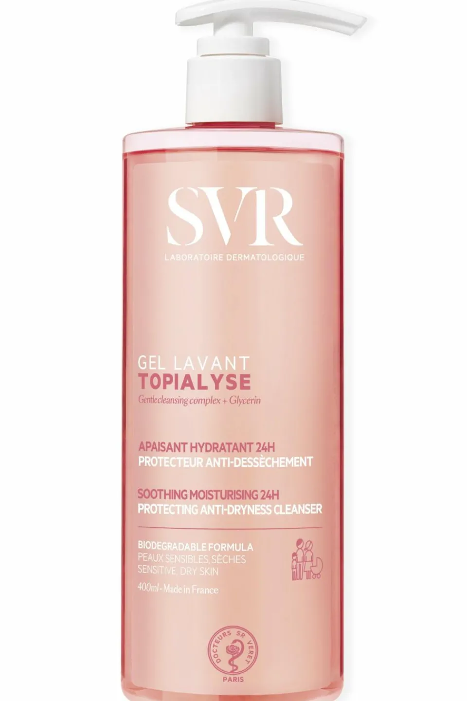 Best SVR Gel lavant corps doux anti-dessèchement sans savon Topialyse