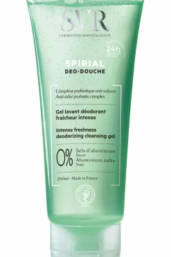 SVR Gel lavant déodorant fraîcheur intense Spirial Déo-Douche