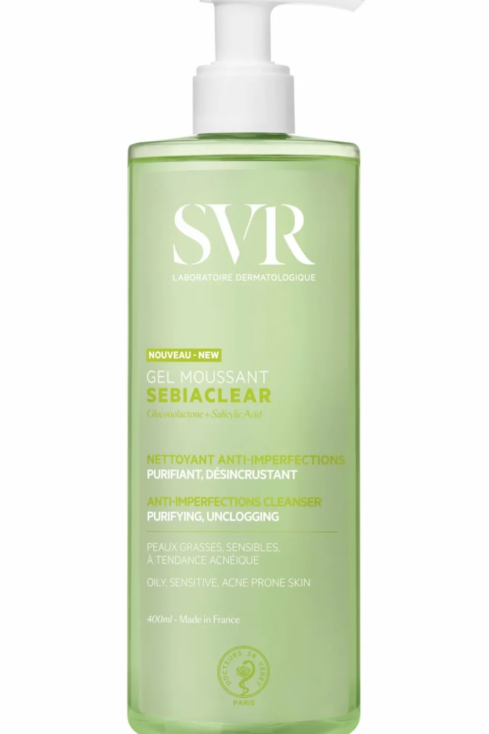 Outlet SVR Gel moussant visage Sebiaclear