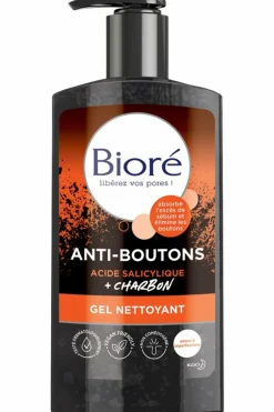 Clearance Bioré Gel nettoyant anti-boutons au charbon + acide salicylique