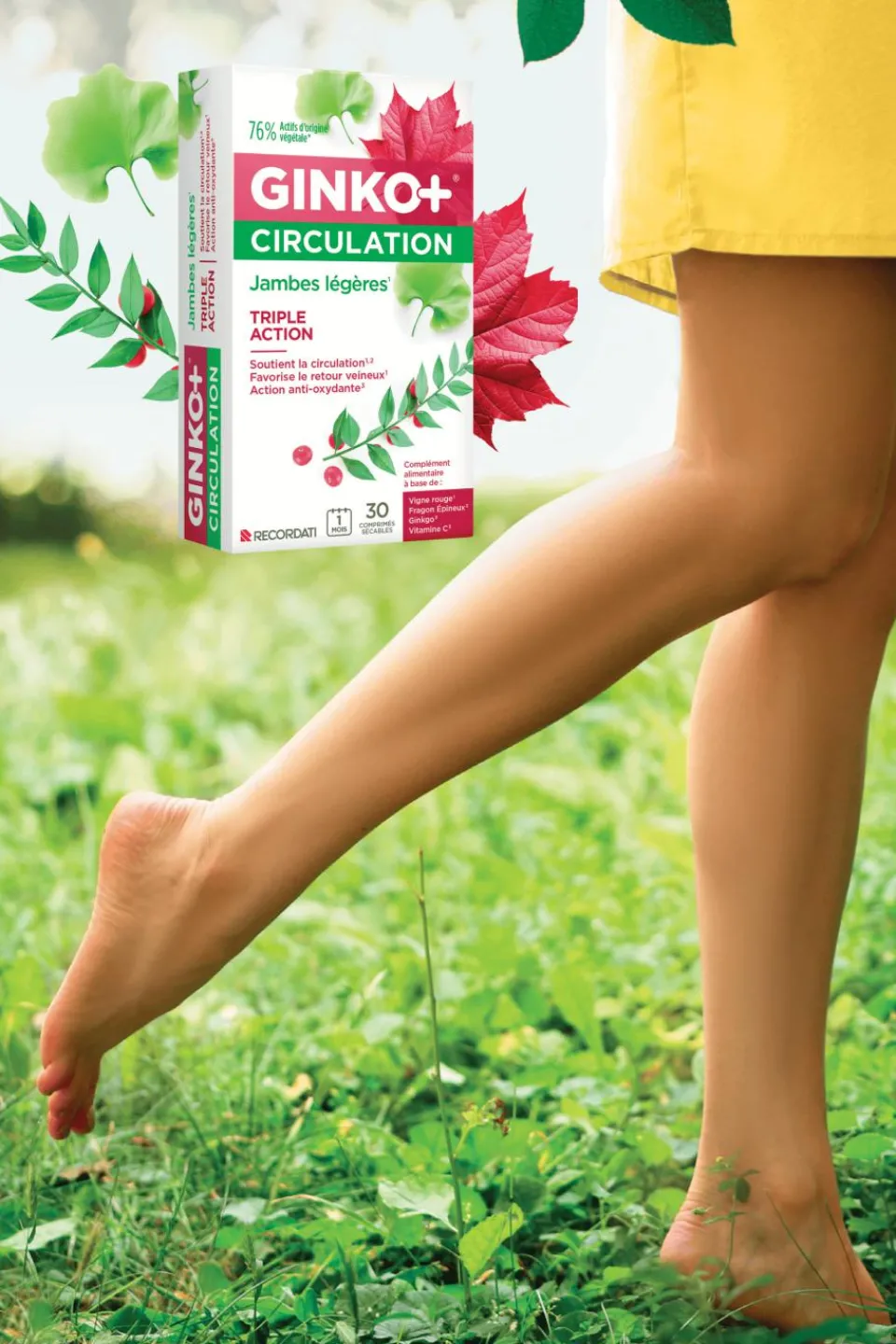 Sale GINKO+ Circulation GINKO + CIRCULATION Complément alimentaire circulation jambes légères