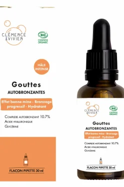 Sale Clémence et Vivien Gouttes autobronzantes pour visage