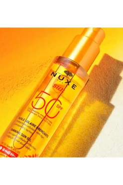 Discount Nuxe Huile bronzante visage et corps haute protection SPF50 Sun