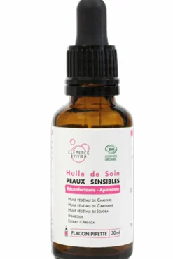 Clémence et Vivien Huile de soin apaisante pour peaux sensibles