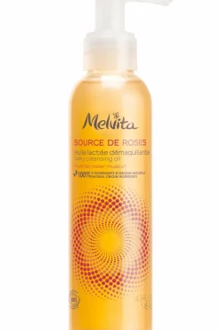 Sale Melvita Huile lactée démaquillante Source de Roses