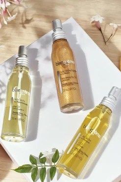 Hot Blancrème Huile sèche pailletée à la pêche