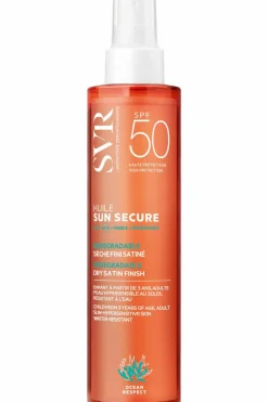 Hot SVR Huile solaire sèche biodégradable SPF50 Sun Secure
