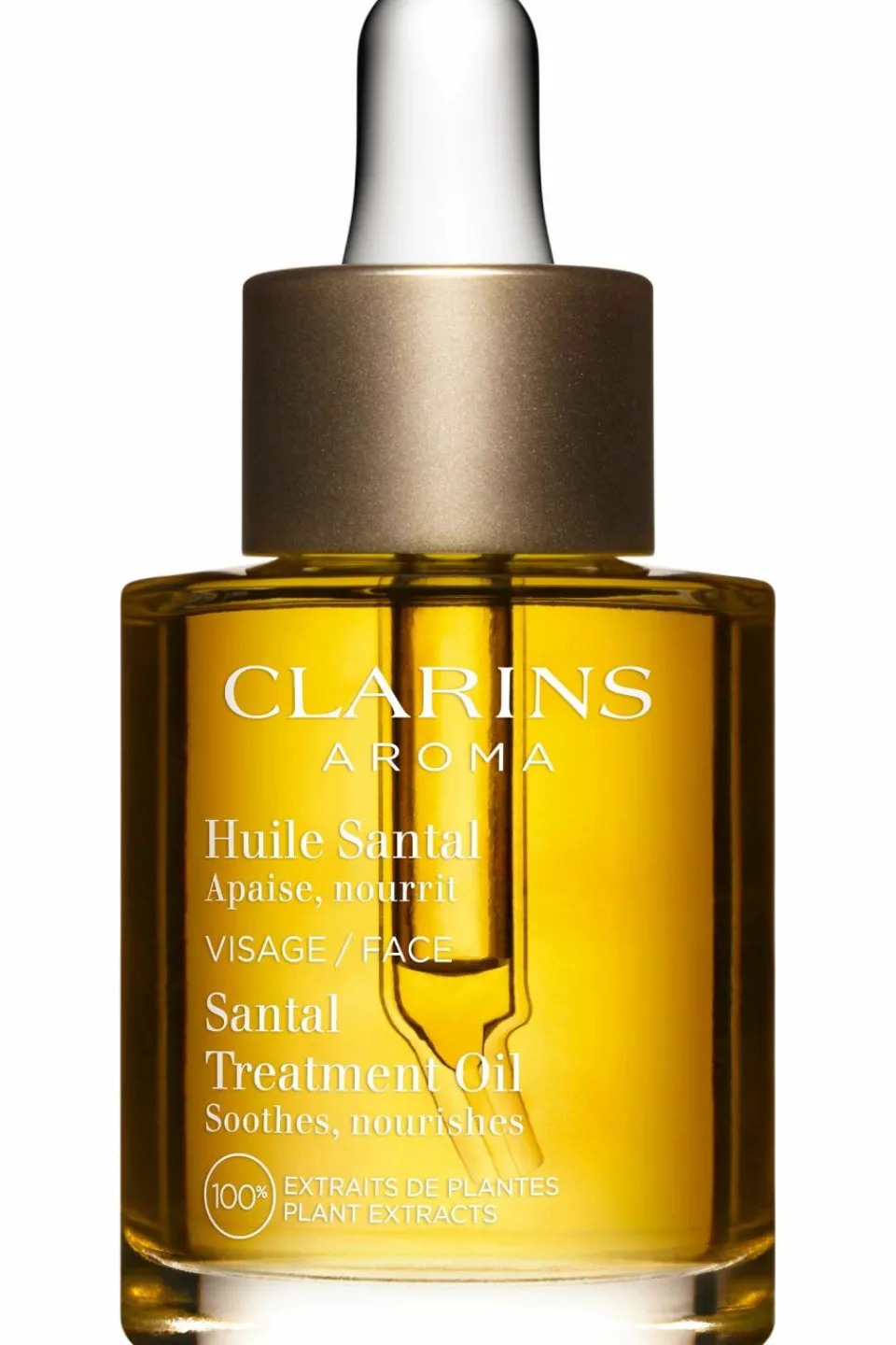 Sale Clarins Huile visage apaisante Santal