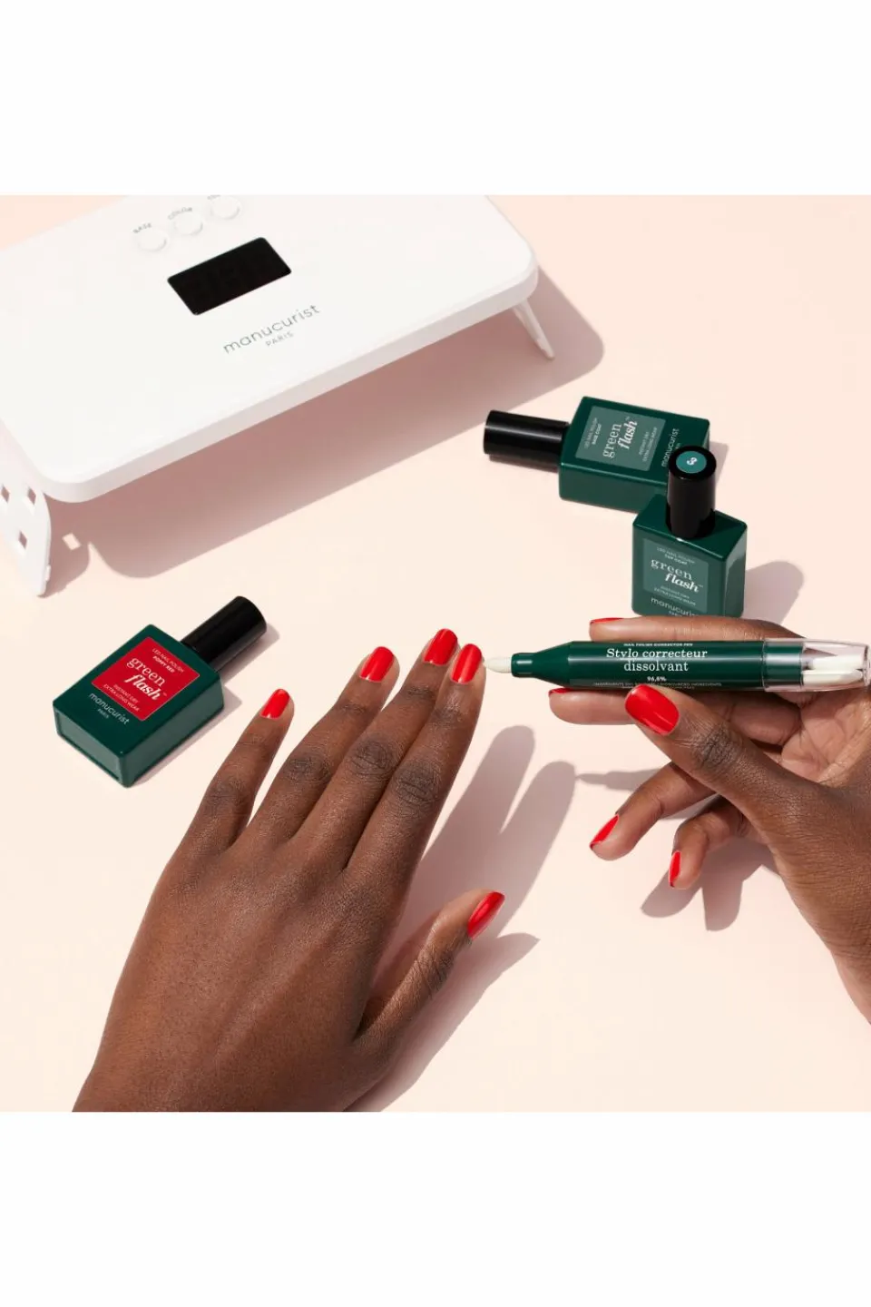 Manucurist Kit manucure pro Green Flash Hortencia & Poppy Red