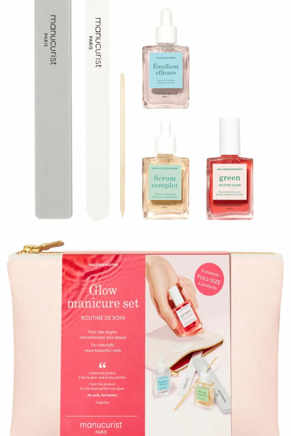 Best Manucurist Kit routine soins des ongles Glow Manucure Set