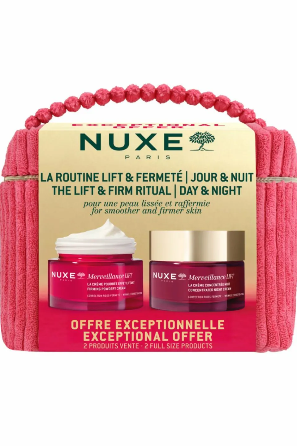 Hot Nuxe La routine lift & fermeté jour & nuit Merveillance lift