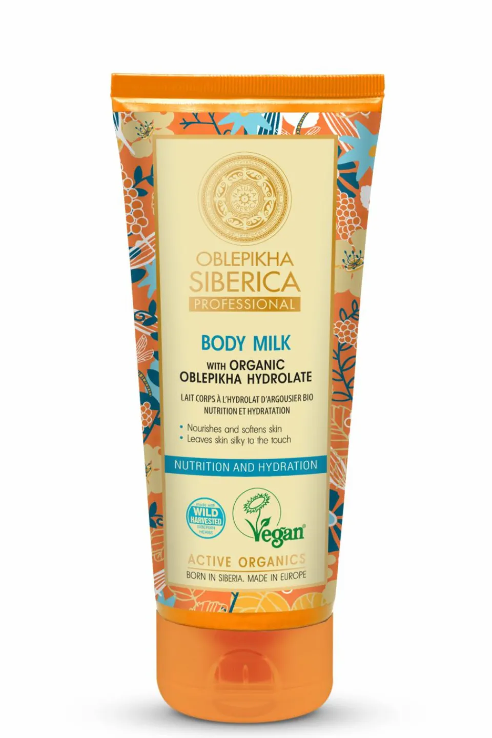 New Natura Siberica Lait corps hydratant à l’argousier