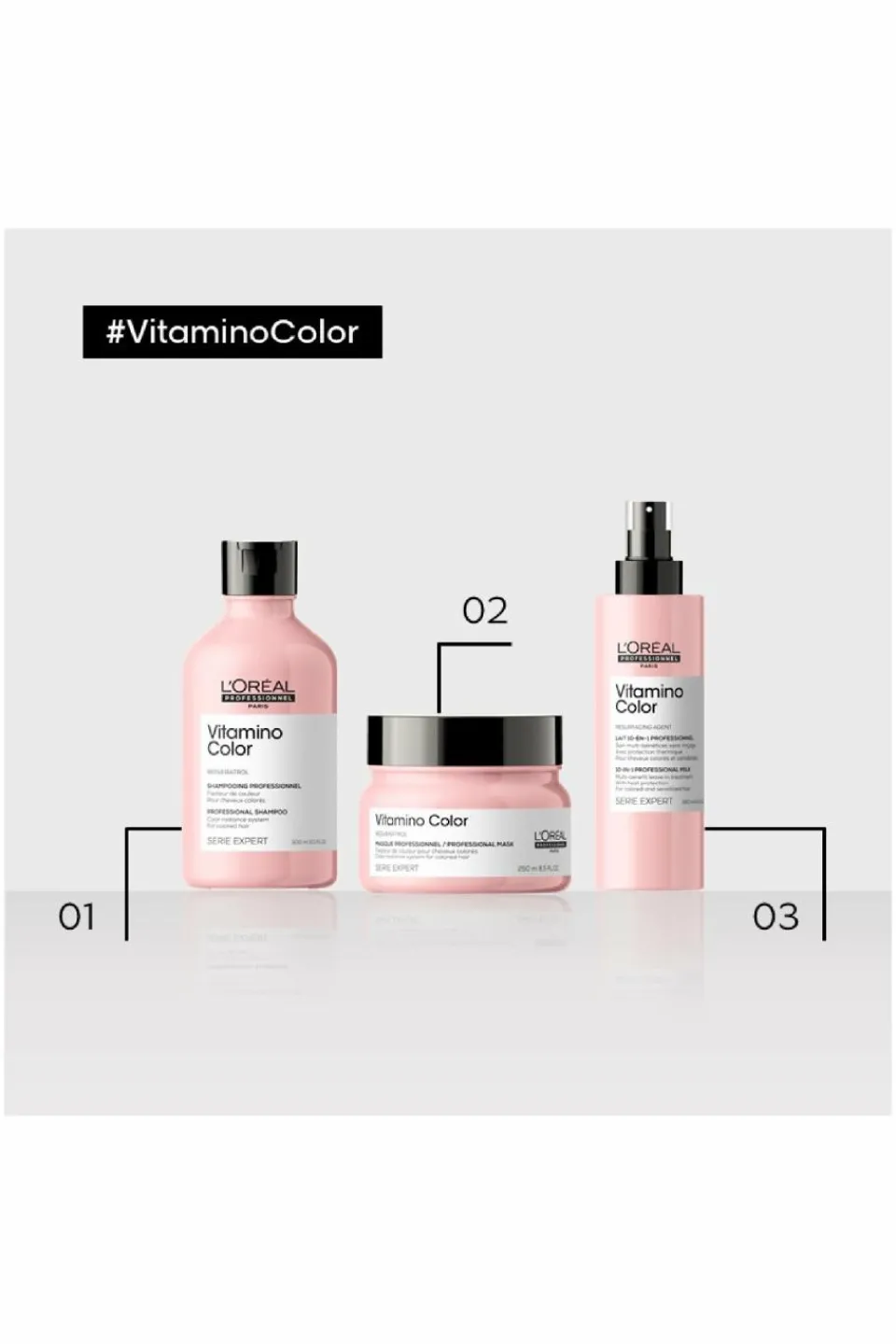 New L'Oréal Professionnel Lait sans rinçage 10-en-1 pour cheveux colorés Vitamino Color