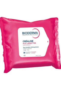 New Bioderma Lingettes démaquillante Créaline H20